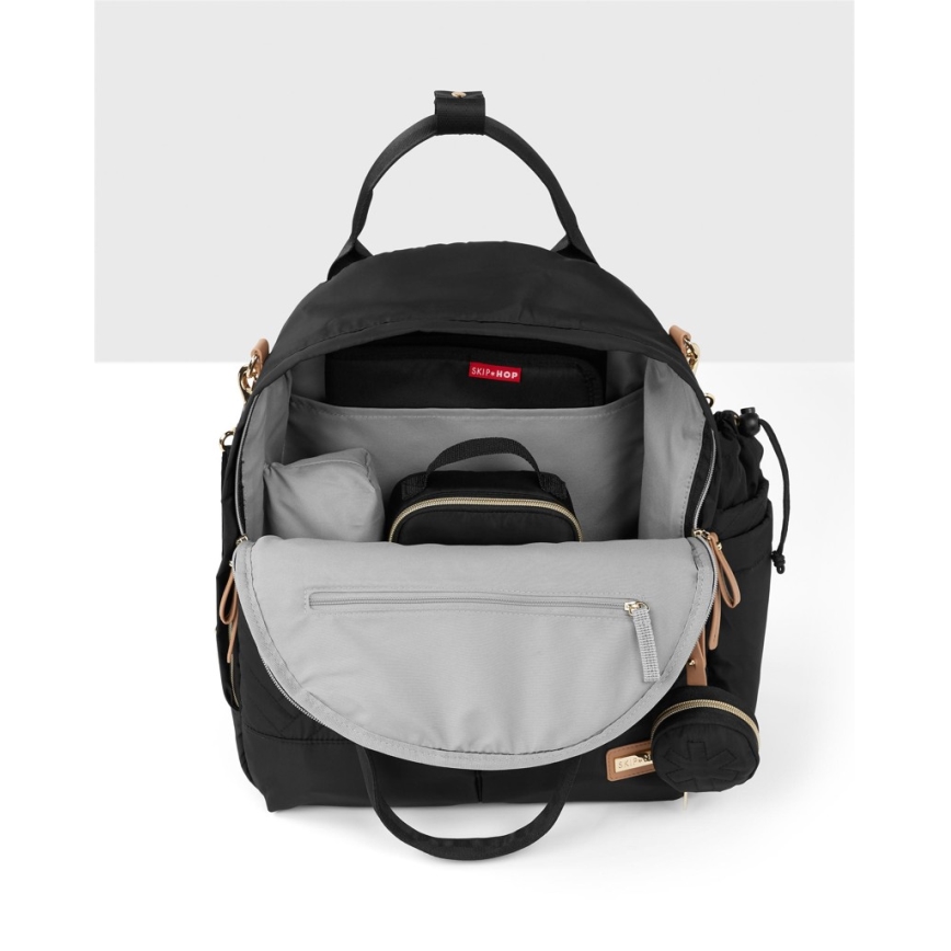 Skip Hop - 6in1 keičiamų daiktų kuprinė vežimėliui SUITE SET juoda