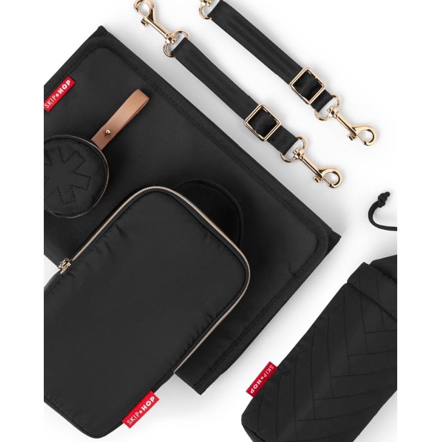 Skip Hop - 6in1 keičiamų daiktų kuprinė vežimėliui SUITE SET juoda