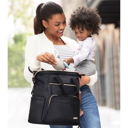 Skip Hop - Keičiamoji kuprinė vežimėliui MAINFRAME juoda