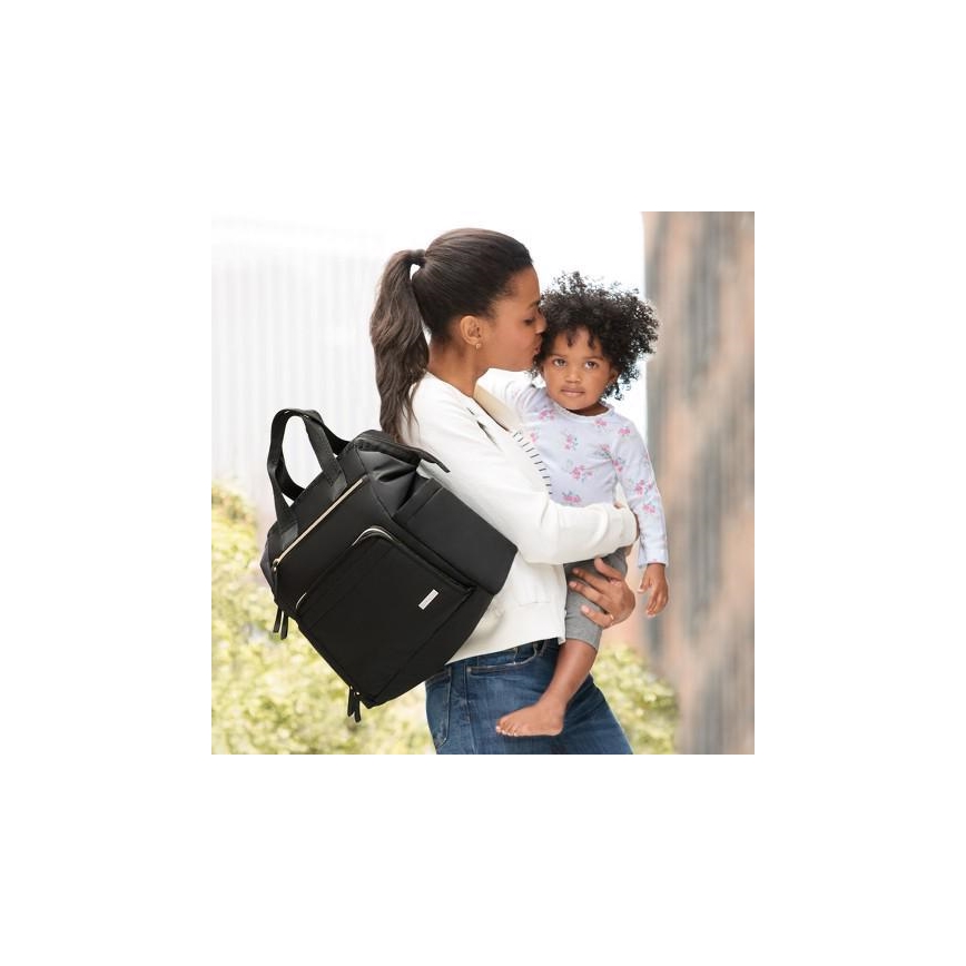 Skip Hop - Keičiamoji kuprinė vežimėliui MAINFRAME juoda
