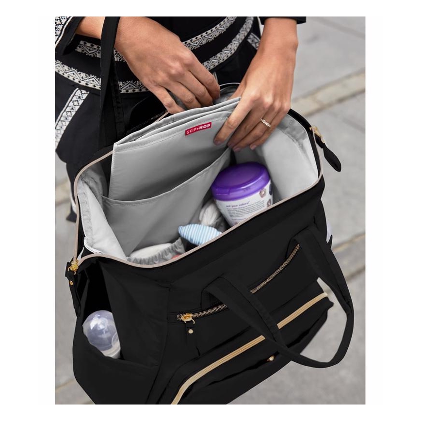 Skip Hop - Keičiamoji kuprinė vežimėliui MAINFRAME juoda