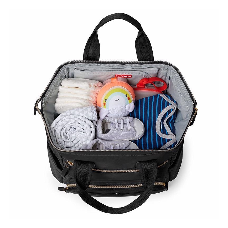 Skip Hop - Keičiamoji kuprinė vežimėliui MAINFRAME juoda