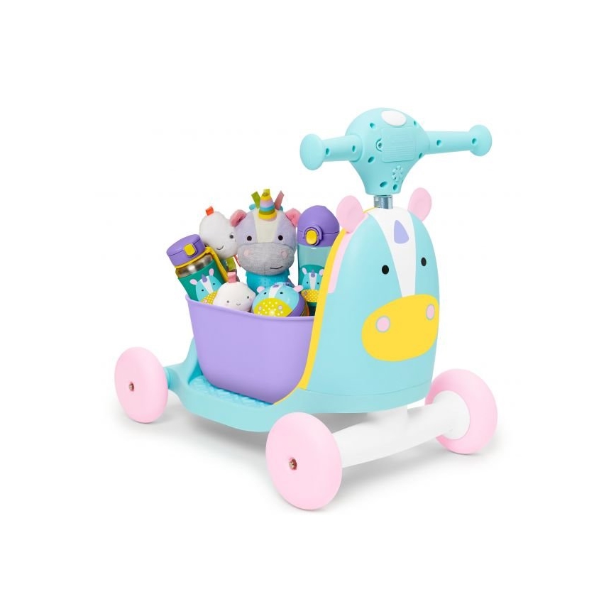 Skip Hop - Stumiamas dviratis 3in1 ZOO vienaragis 3xAAA