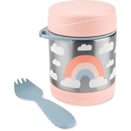 Skip Hop - Termosas maistui su šaukšteliu/šakute SPARK STYLE 325 ml vaivorykštė