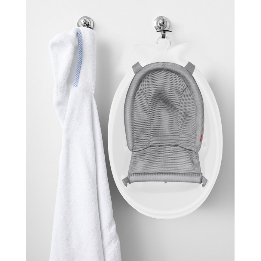 Skip Hop - Vaikiška vonelė su ergonomiška pagalvėle MOBY 3 balta
