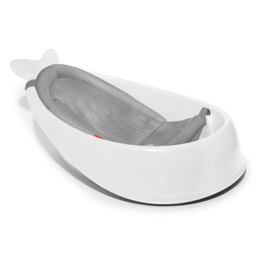 Skip Hop - Vaikiška vonelė su ergonomiška pagalvėle MOBY 3 balta