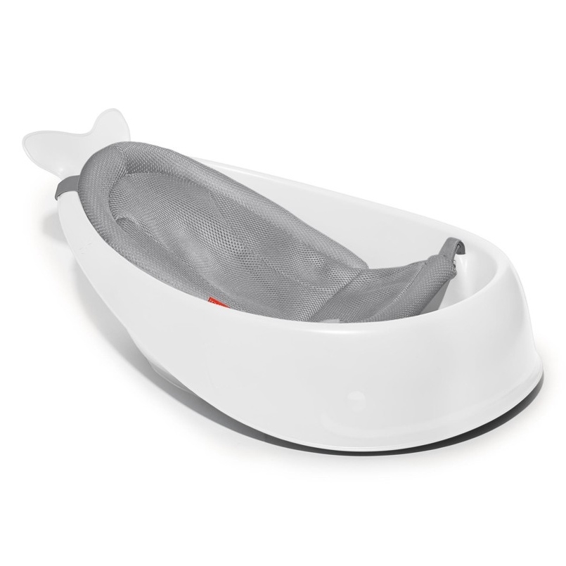 Skip Hop - Vaikiška vonelė su ergonomiška pagalvėle MOBY 3 balta