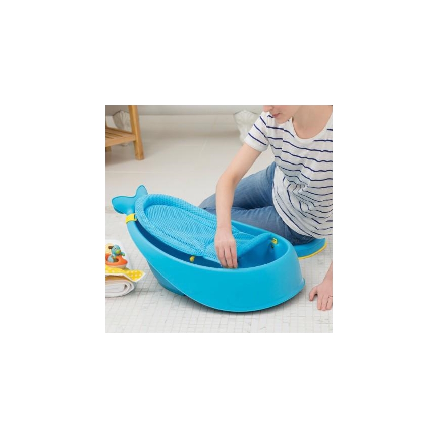 Skip Hop - Vaikiška vonelė su ergonomiška pagalvėle MOBY 3 mėlyna