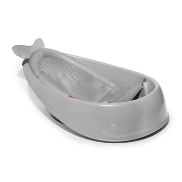 Skip Hop - Vaikiška vonelė su ergonomiška pagalvėle MOBY 3 pilka
