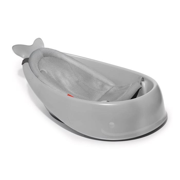 Skip Hop - Vaikiška vonelė su ergonomiška pagalvėle MOBY 3 pilka