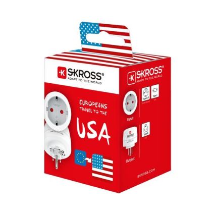 SKROSS - Kelioninis adapteris JAV 15A