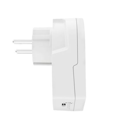 Kelioninis adapteris Europe USB C20PD – skirtas užsieniečiams Čekijoje, USB‑C 20 W, E/F tipo kištukas