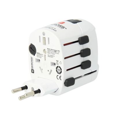 SKROSS - Universalus kelioninis adapteris 6,3A