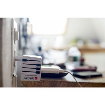 MUV kelioninis AC USB įkroviklis, USB-A + USB-C, 15W