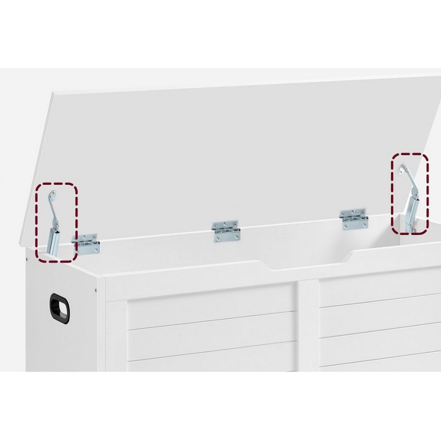 Skrynia TOVIAN 100x46x40 cm balta