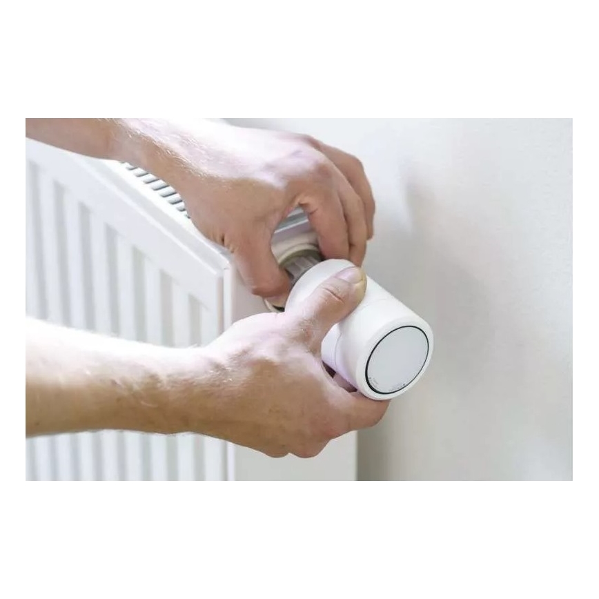 Smart termostatinė galvutė su LCD ekranu GoSmart M30x1,5 2xAA/1,5V Tuya