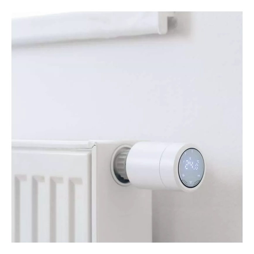 Smart termostatinė galvutė su LCD ekranu GoSmart M30x1,5 2xAA/1,5V Tuya