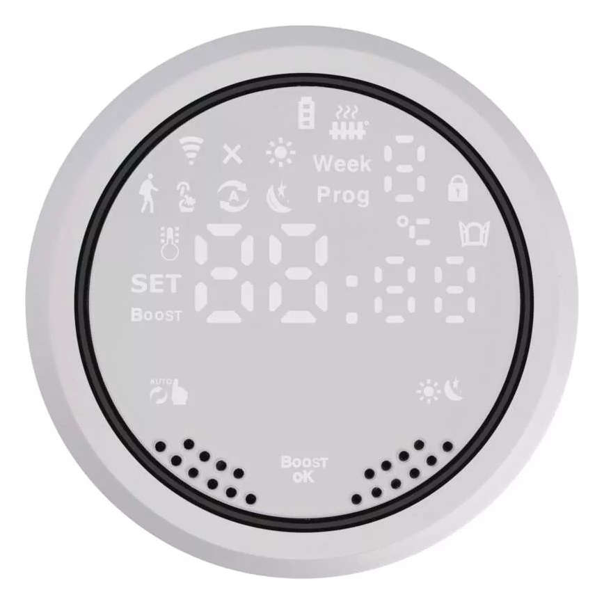 Smart termostatinė galvutė su LCD ekranu GoSmart M30x1,5 2xAA/1,5V Tuya
