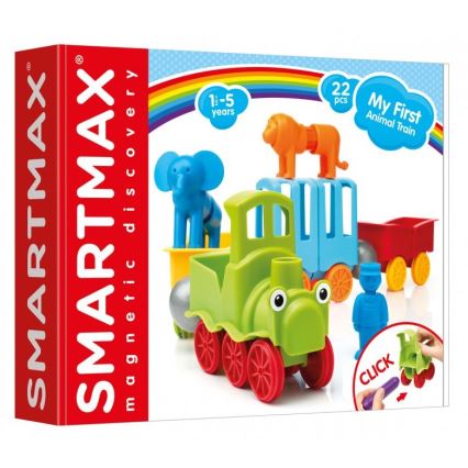 Smartmax - Magnetinis pastato rinkinys Mano pirmasis traukinys 22 vnt.