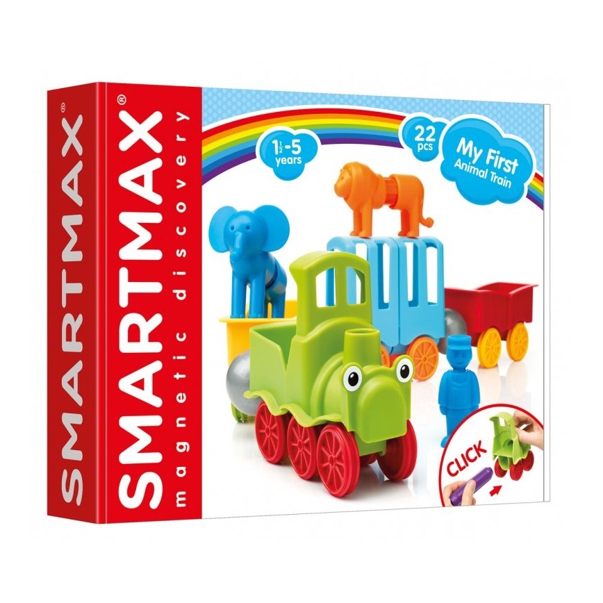 Smartmax - Magnetinis pastato rinkinys Mano pirmasis traukinys 22 vnt.