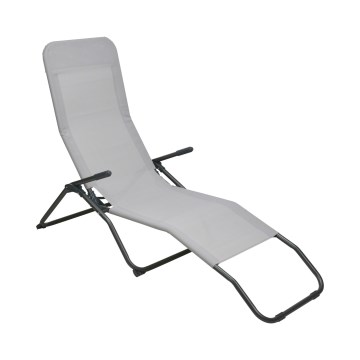 Sodo gultelis FIKA 60x140 cm pilkas