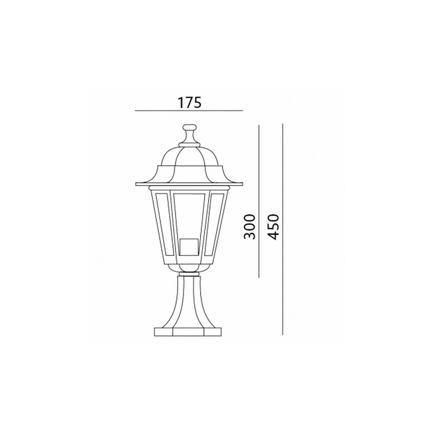 Sodo lempa 1xE27/60W/230V IP44