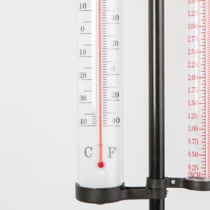 Sodo meteorologinė stotelė 3 viename 145 cm juoda