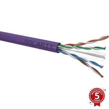 Solarix - Montavimas laidas CAT6 UTP LSOH Dca-s2,d2,a1 305m