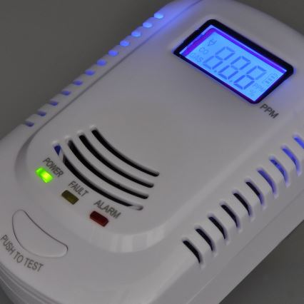 Anglies monoksido ir degiųjų dujų detektorius 230V