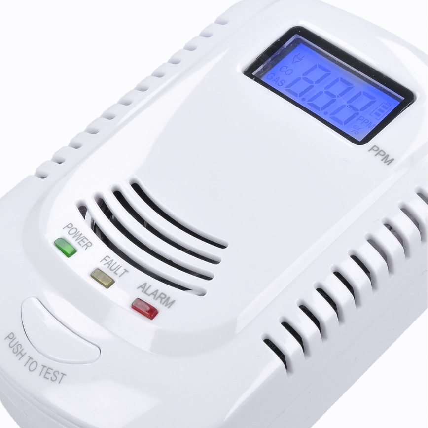 Anglies monoksido ir degiųjų dujų detektorius 230V