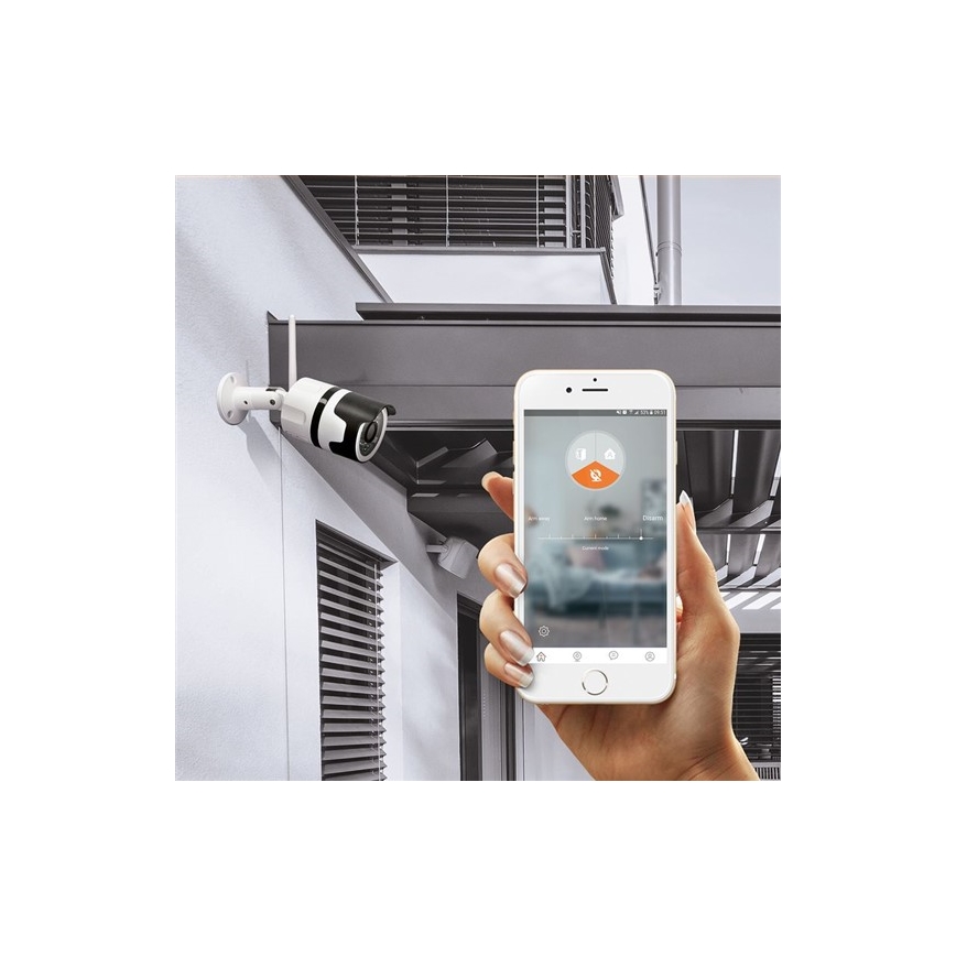 Solight 1D73S - Lauko IP kamera su jutikliu 12V / FULL HD IP65 Wi-Fi Tuya
