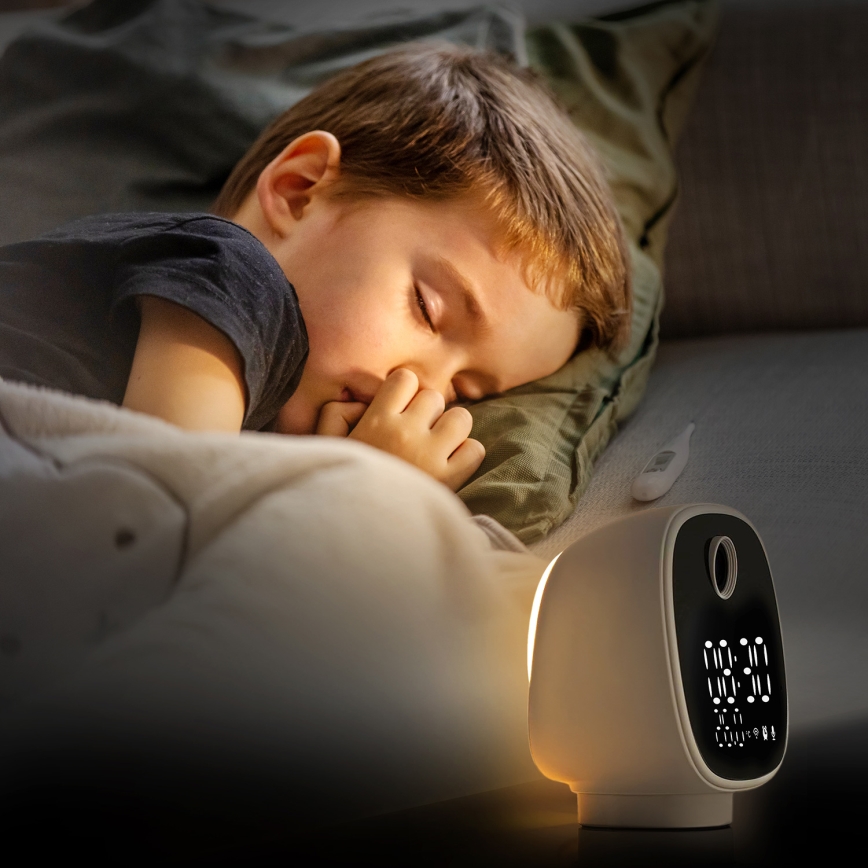 Išmani kamera su žadintuvu, termometru ir LED lempute 1296p 3Mpx 5V Wi-Fi Tuya IP65