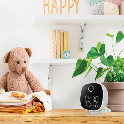 Išmani kamera su žadintuvu, termometru ir LED lempute 1296p 3Mpx 5V Wi-Fi Tuya IP65