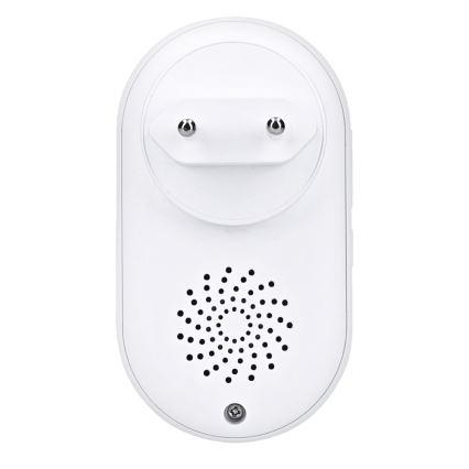 Bevielis prijungiamas durų skambutis 230V IP56 balta