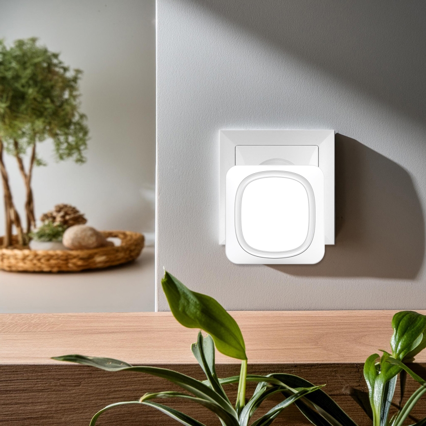 Belaidis durų skambutis su LED apšvietimu 230V IP56 balta