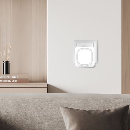 Belaidis durų skambutis su LED apšvietimu 230V IP56 balta