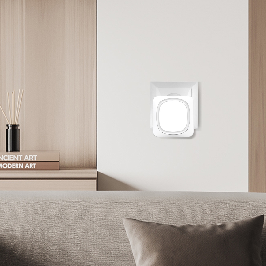 Belaidis durų skambutis su LED apšvietimu 230V IP56 balta