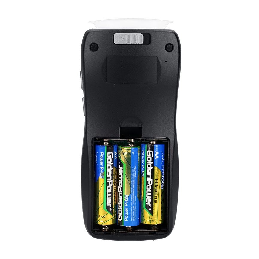 Profesionalus bekontaktis alkotesteris Fuel Cell, 0,0 - 5,0‰ BAC jautrumas 0,08‰ 3xAA