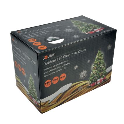 LED Lauko Kalėdinė girlianda 500xLED/8 funkcijos IP44 55m šalta balta