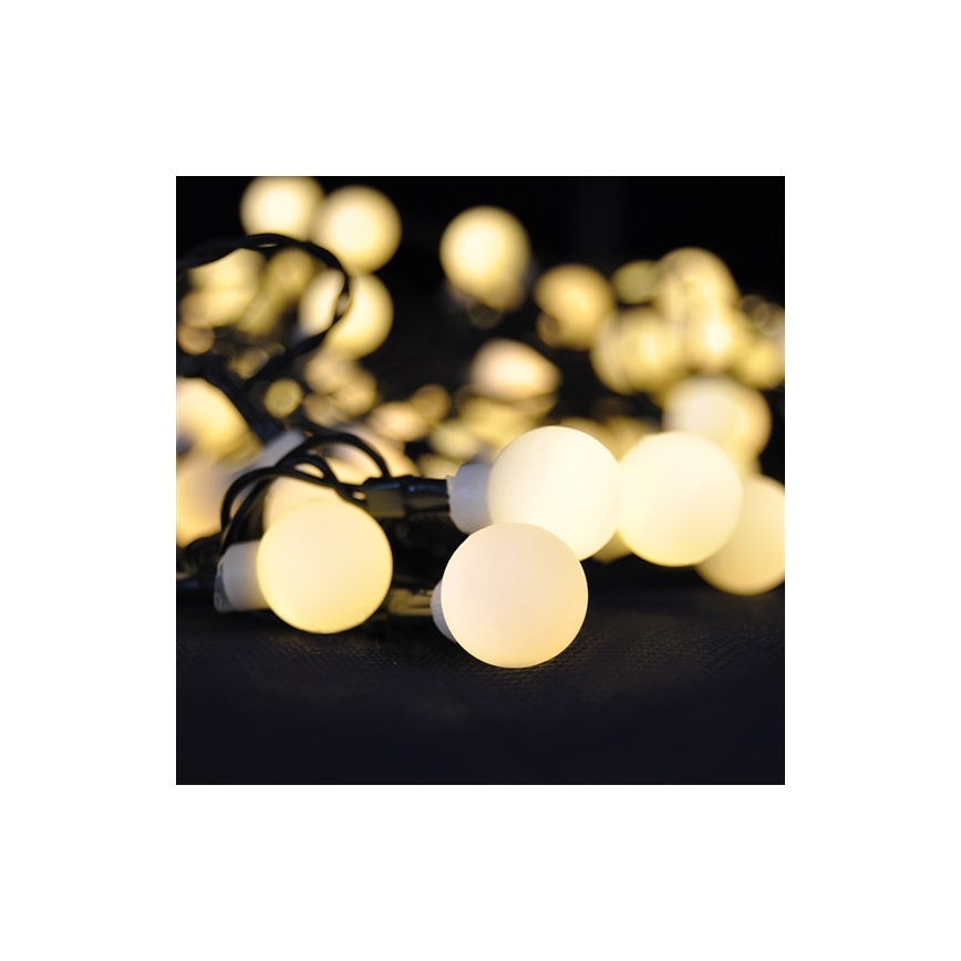 LED RGB Reguliuojama Kalėdinė lauko girlianda 100xLED/8 funkcijos 15m IP44 + valdymo pultas