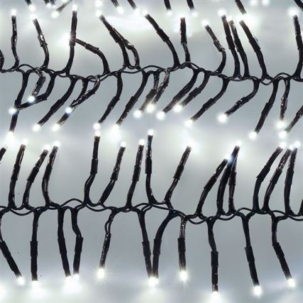 LED lauko girlianda, 576 LED / 8 režimai, 8 m, IP44, šaltai balta, su nuotoliniu pultu