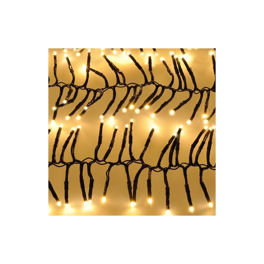 LED Kalėdinė girlianda 576xLED/8 funkcijos 8m IP44 šiltai balta + valdymo pultas