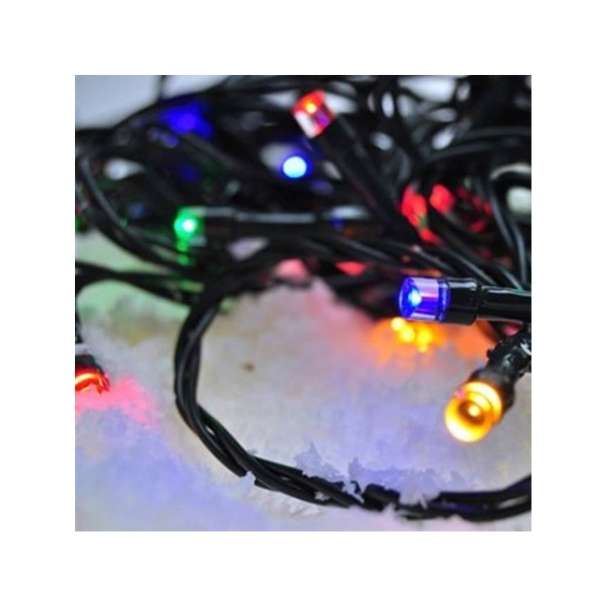 LED Kalėdinė girlianda 50xLED/8 funkcijos 8m IP44 daugiaspalvė