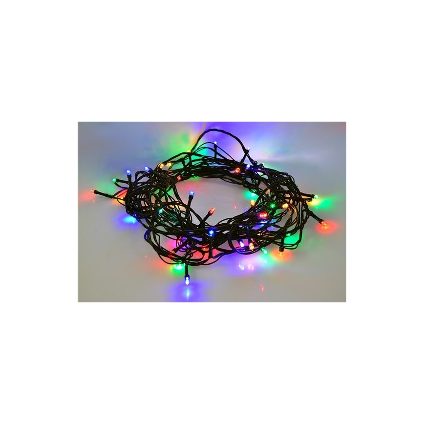 LED Kalėdinė girlianda 50xLED/8 funkcijos 8m IP44 daugiaspalvė