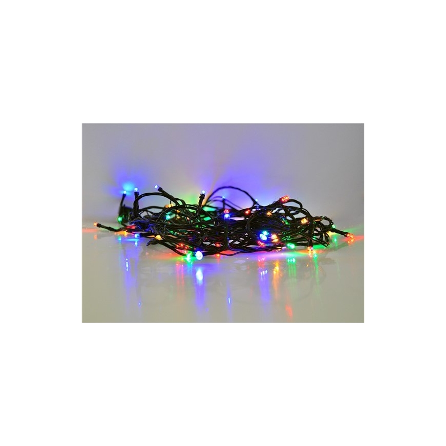 LED Kalėdinė girlianda 50xLED/8 funkcijos 8m IP44 daugiaspalvė