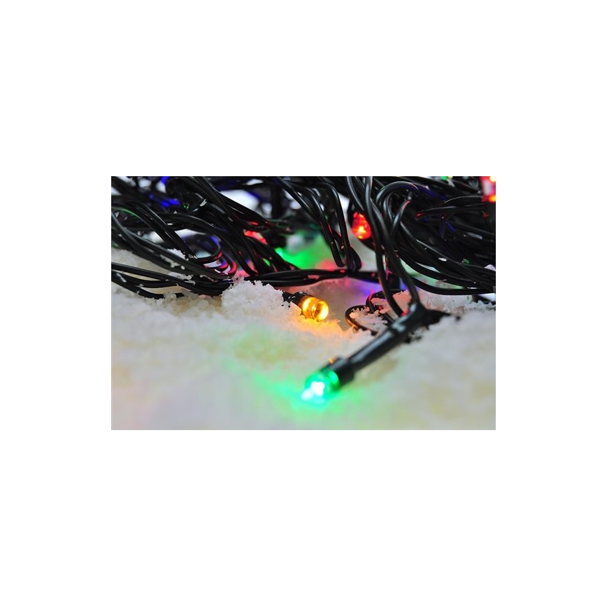 LED Kalėdinė girlianda 50xLED/8 funkcijos 8m IP44 daugiaspalvė