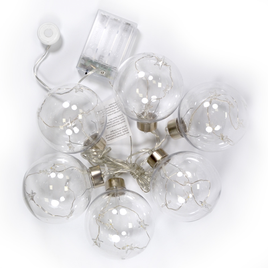 LED kalėdinė girlianda 30xLED 2,5m šilta balta