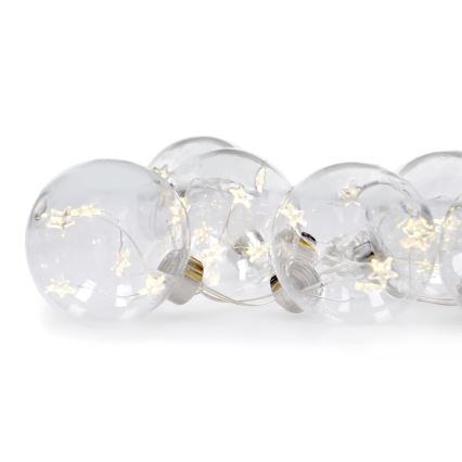 LED kalėdinė girlianda 30xLED 2,5m šilta balta