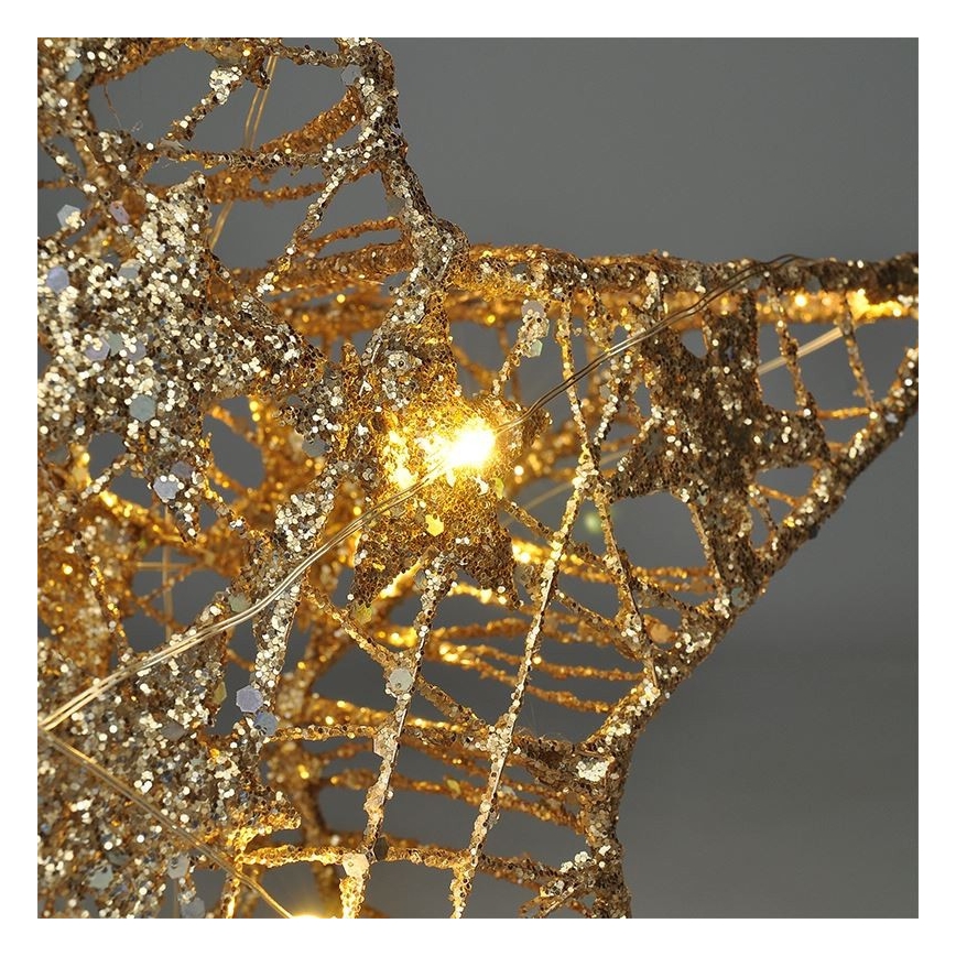 LED Kalėdinė dekoracija 14xLED/2xAA žvaigždė