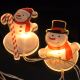 LED Kalėdinė girlianda su siurbtukais 6xLED/2xAA 1,2m šiltai balta spalva Sniego senelis